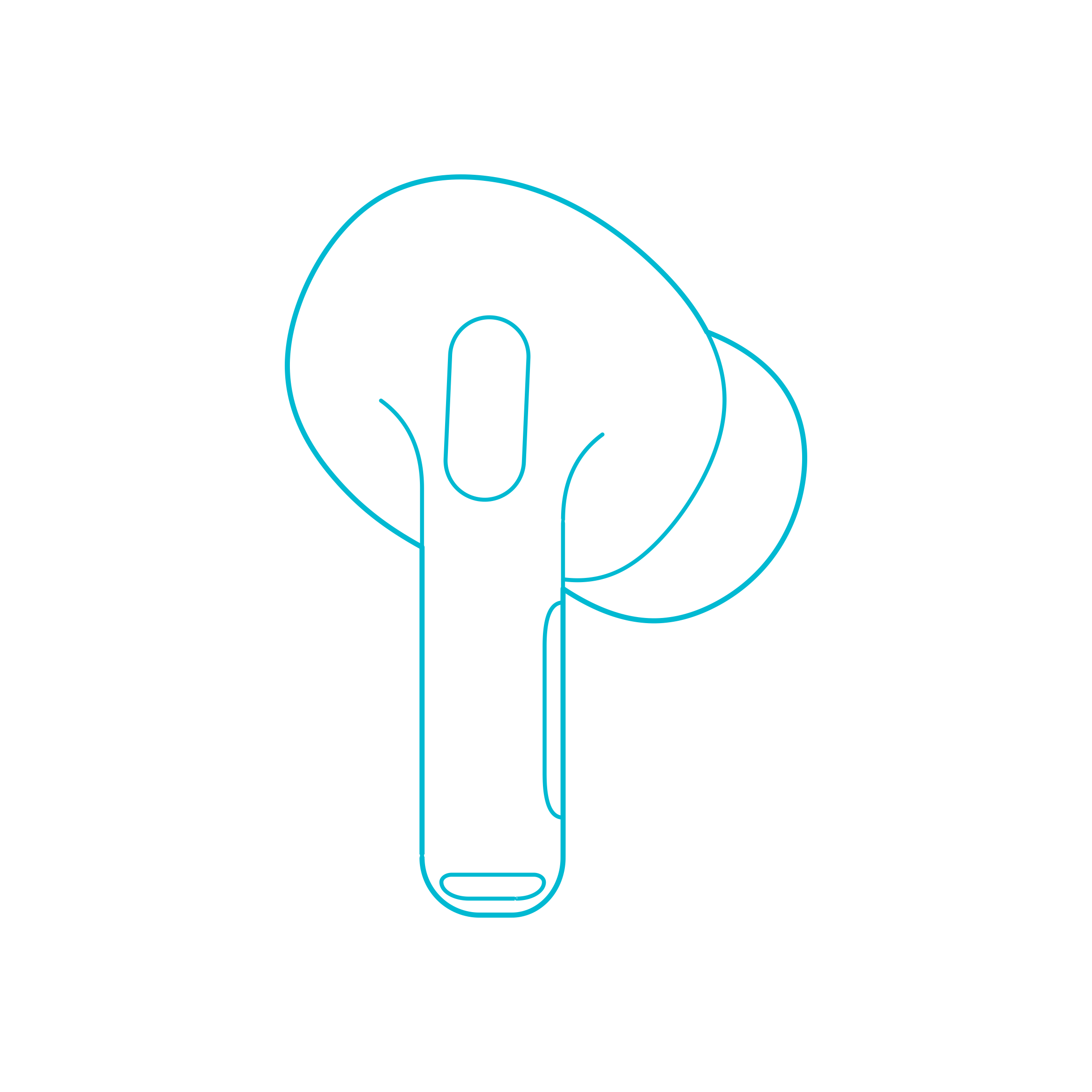 Digital Headphones Apple Airpods Pro 2Nd Gen Sticker Outline Svg File Free Vectors
